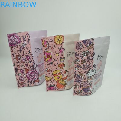 Bolsa Matt Film MOPP VMPET کیسه ایستاده قابل تحقیق برای دانه بسته بندی لوبیا