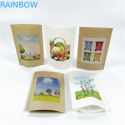 Kraft Paper MOPP VMPET ایستاده کیف های زیپلاک 18x26 سانتی متر