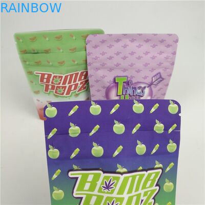 مقاوم در برابر کودک کوکی های یخ زده فویل کیسه های قابل انعطاف فویل خوراکی Mylar Ziplock