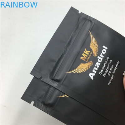 بسته بندی کیسه های پلاستیکی میان وعده زیپ مات چاپ سه طرف مهر و موم شده