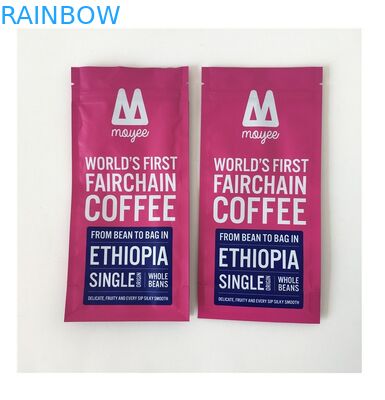 بسته بندی دانه های قهوه زیپ اثبات بوی عطر و بوته با آب گرم کن طرف مهر و موم