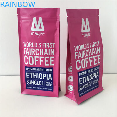 بسته بندی دانه های قهوه زیپ اثبات بوی عطر و بوته با آب گرم کن طرف مهر و موم