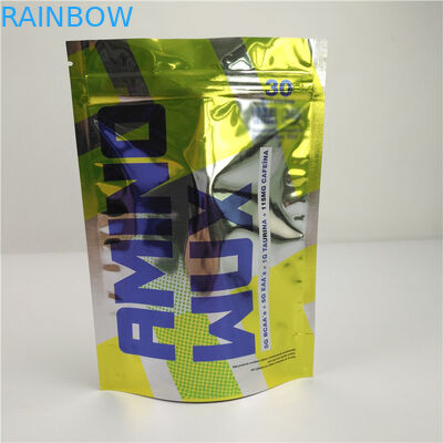 کیسه های پلاستیکی قفل زیپ رنگی اسنک براق ضد بوی بسته بندی