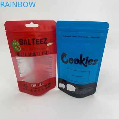 زیپ های صمغی کوچک کوکی خوراکی کیسه های با پنجره را بلند می کنند