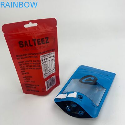 زیپ های صمغی کوچک کوکی خوراکی کیسه های با پنجره را بلند می کنند