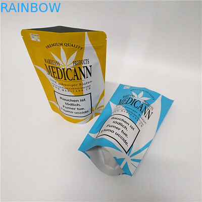 کیسه های ایستاده چاپی دیجیتالی Mylar ضد کودک و قابل بازپرداخت با زیپ