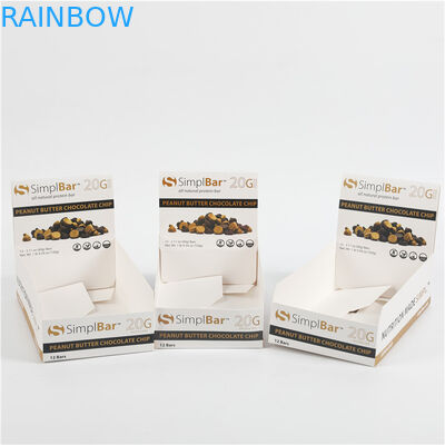 میان وعده میوه شکلات میله نمایش مقوا جعبه کاغذ بسته بندی سفارشی چاپ شده