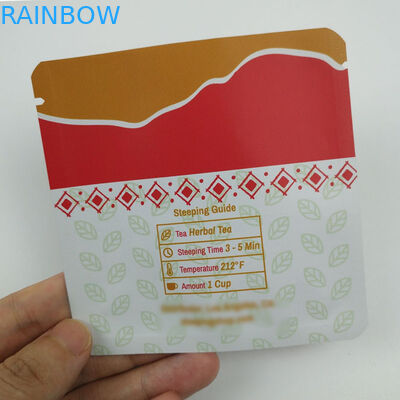 چای Mylar Heat Seal آلومینیوم فویل کیسه مواد غذایی درجه چاپ بوی ضد گراور چاپ