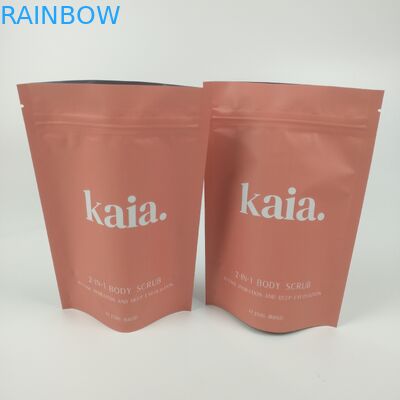 لوازم آرایشی و بهداشتی پلاستیکی ایستاده کیسه مانع زیپ مات که قابل بازسازی است