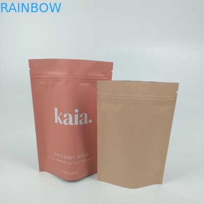 لوازم آرایشی و بهداشتی پلاستیکی ایستاده کیسه مانع زیپ مات که قابل بازسازی است