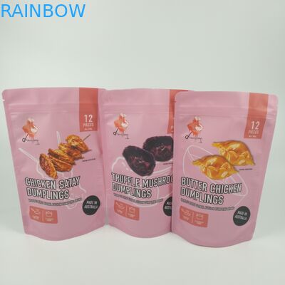 زیپ های قهوه مات زیپ دار سفارشی چاپ شده روکش دار