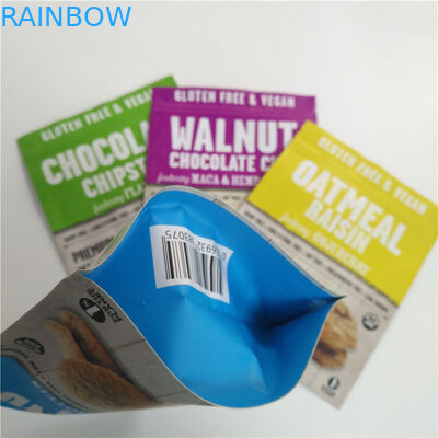 شیرینی های آب نبات کیف های ایستاده چاپ دیجیتال پلاستیکی سفارشی با بالای زیپ