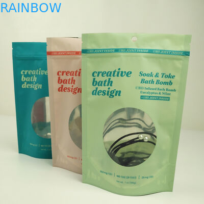 کیسه های ایستاده قابل بازپوشاندن Mylar فویل آلومینیومی Ziplock با پنجره