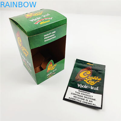 ورق آلومینیوم سفارشی چاپ شده برگ طبیعی گوربا Cap Cap جعبه های بسته بندی جعبه بسته بندی سیگار برگ کلاه