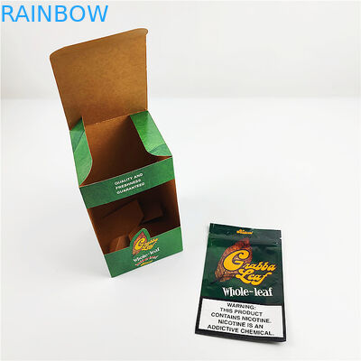 ورق آلومینیوم سفارشی چاپ شده برگ طبیعی گوربا Cap Cap جعبه های بسته بندی جعبه بسته بندی سیگار برگ کلاه