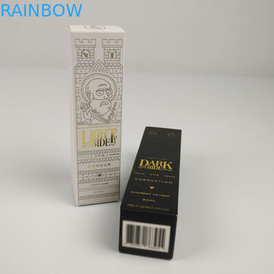 آرم سفارشی چاپ جعبه بسته بندی لوازم آرایشی و بهداشتی تاشو مستطیلی براق برای بطری های مراقبت از پوست سرم اسانس