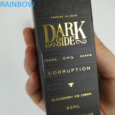 آرم سفارشی چاپ جعبه بسته بندی لوازم آرایشی و بهداشتی تاشو مستطیلی براق برای بطری های مراقبت از پوست سرم اسانس