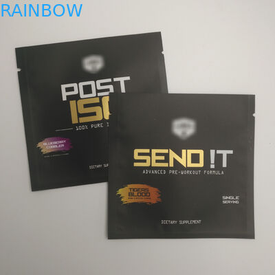 کیسه های مهر و موم شده لوازم آرایشی و بهداشتی طلا چاپی کیسه های کوچک آلومینیومی فویل آلومینیومی پلاستیکی میان وعده مهر و موم سه طرفه