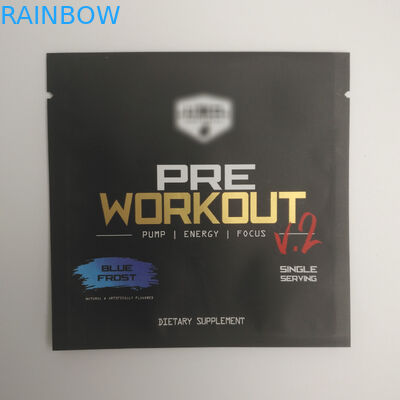 کیسه های مهر و موم شده لوازم آرایشی و بهداشتی طلا چاپی کیسه های کوچک آلومینیومی فویل آلومینیومی پلاستیکی میان وعده مهر و موم سه طرفه