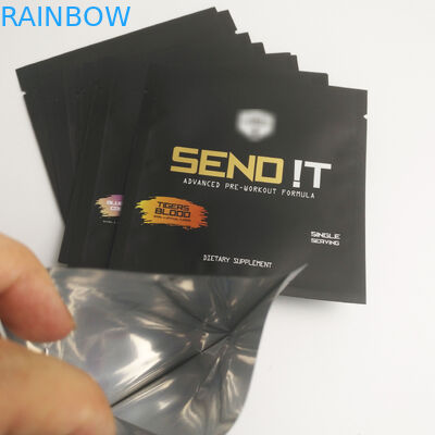 کیسه های مهر و موم شده لوازم آرایشی و بهداشتی طلا چاپی کیسه های کوچک آلومینیومی فویل آلومینیومی پلاستیکی میان وعده مهر و موم سه طرفه