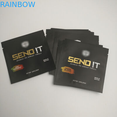 کیسه های مهر و موم شده لوازم آرایشی و بهداشتی طلا چاپی کیسه های کوچک آلومینیومی فویل آلومینیومی پلاستیکی میان وعده مهر و موم سه طرفه