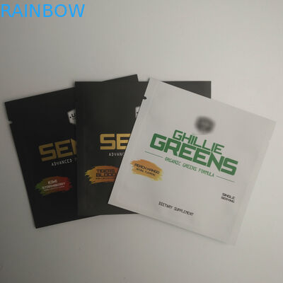 کیسه های مهر و موم شده لوازم آرایشی و بهداشتی طلا چاپی کیسه های کوچک آلومینیومی فویل آلومینیومی پلاستیکی میان وعده مهر و موم سه طرفه