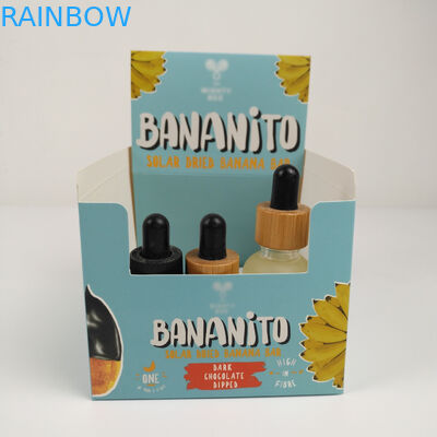 مقوا سفارشی تاشو کارتن جعبه نمایش دور ، مقوا راه راه PDQ شمارنده خرده فروشی اسنک جعبه بسته بندی کاغذ