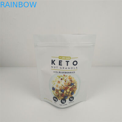 VMPET 120mic Ziplock Stand Up Pouch MOPP Packaging Food Gravure چاپ شده