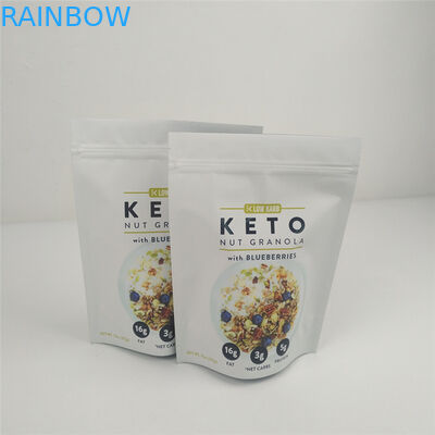 VMPET 120mic Ziplock Stand Up Pouch MOPP Packaging Food Gravure چاپ شده