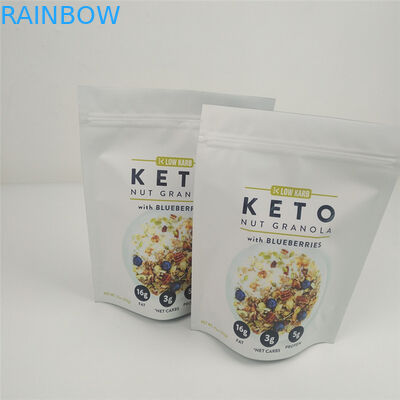 VMPET 120mic Ziplock Stand Up Pouch MOPP Packaging Food Gravure چاپ شده