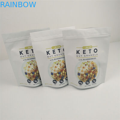 VMPET 120mic Ziplock Stand Up Pouch MOPP Packaging Food Gravure چاپ شده