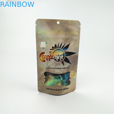 Smell Proof 3.5g قابل بازجویی بودن Mylar Bag VMPET برای کوکی ها