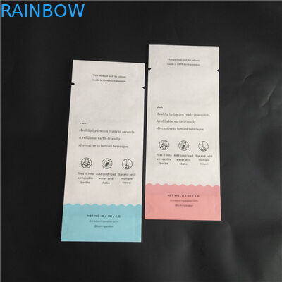 Eco Friend زیست تخریب پذیر کاغذ کاغذ PLA مواد غذایی کیسه های بسته بندی ادویه جات بسته بندی کیسه های سه طرف مهر و موم