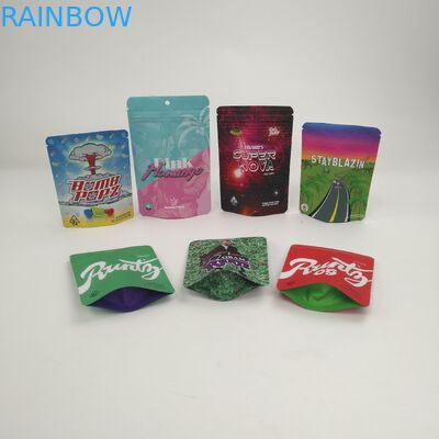 نمونه رایگان 3.5 گرم 7 گرم 14 گرم 28 گرمی 1 پوند کیسه های ایستاده برای کنف CBD شاهدانه Runtz Kush Haze