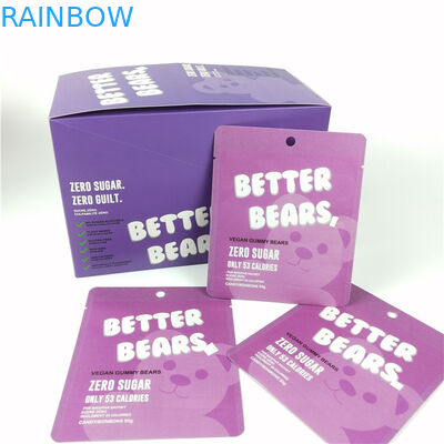 350 گرم کاغذ Gummy Cbd کارتن بسته بندی جعبه cmyk