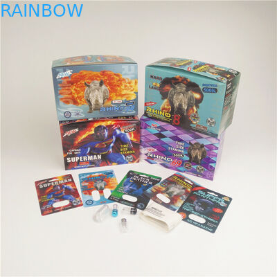 90mic Panther قرصهای جنسی کارتهای 3D کارتهای کاغذی Rhino 3K 7K