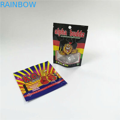 کیسه های بسته بندی روکش فویل CMYK 160mic AL 0.7C THC Gummy Mylar Bag