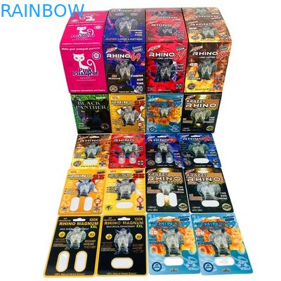 کارت کاغذ تاکسی هولوگرام SGS قرص جنسی 500k کارت تاول 3D با جعبه نمایش