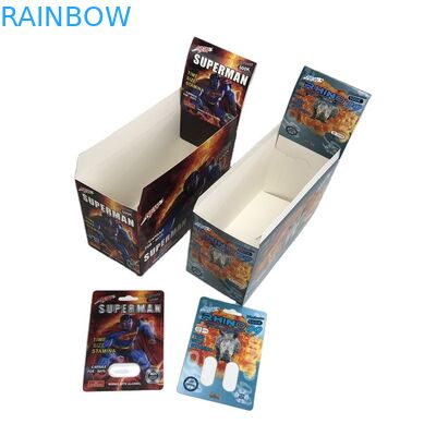 کارت کاغذ تاکسی هولوگرام SGS قرص جنسی 500k کارت تاول 3D با جعبه نمایش