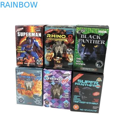 کارت کاغذ تاکسی هولوگرام SGS قرص جنسی 500k کارت تاول 3D با جعبه نمایش