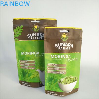 کیسه های بسته بندی مواد غذایی VMPET SGS قابل بسته بندی مواد غذایی 110mic برای چای / آجیل