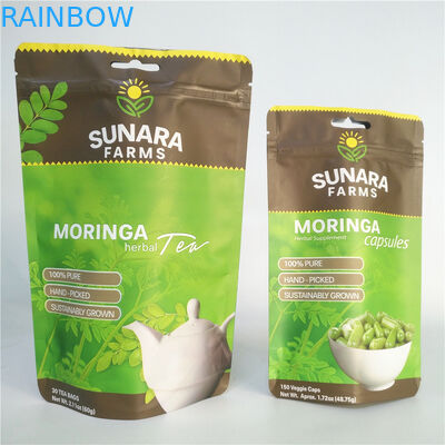 کیسه های بسته بندی مواد غذایی VMPET SGS قابل بسته بندی مواد غذایی 110mic برای چای / آجیل