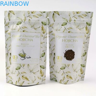 VMPET FDA Cmyk مات آلومینیوم فویل کیسه 150mic چای Matcha پودر