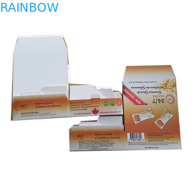 میان وعده ISO CMYK نمایش کاغذ بسته بندی جعبه 350G Ivory Board vmpet