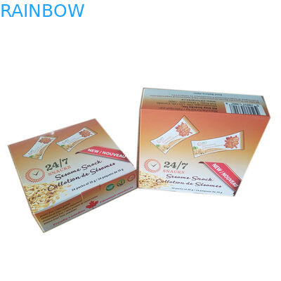 میان وعده ISO CMYK نمایش کاغذ بسته بندی جعبه 350G Ivory Board vmpet