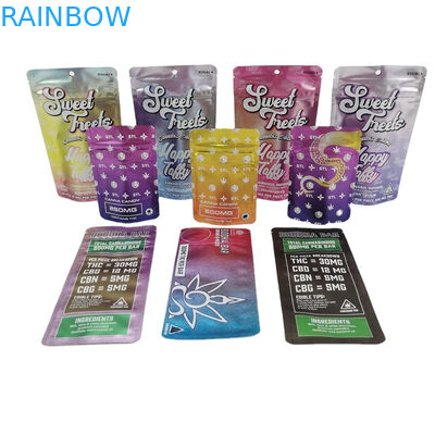 SGS 120mic MOPP کیف مقاوم برای کودکان Mylar 500mg VMPET Candy Edibles