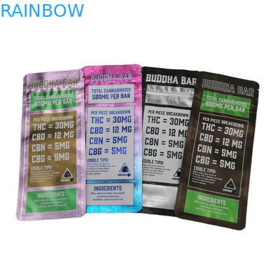 SGS 120mic MOPP کیف مقاوم برای کودکان Mylar 500mg VMPET Candy Edibles