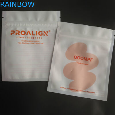 MOPP Vmpet Plastic Zip Lock Packaging Matte Teeth Clear Aligners ISO