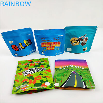 کیسه FSC BSCI CMYK کیسه ضد بو 3.5 گرم CBD Mylar بسته بندی