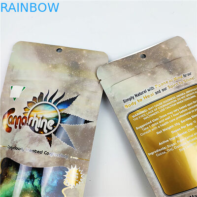 کیسه FSC BSCI CMYK کیسه ضد بو 3.5 گرم CBD Mylar بسته بندی